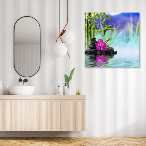 Obraz, Kamienie na wodzie zen - 40x40