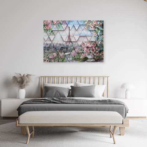Obraz, Wieża Eiffla wiosną - 90x60