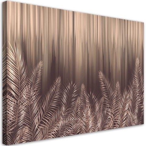 Obraz na płótnie, Egzotyczne liście palmy 3D - 60x40