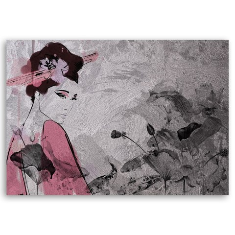 Obraz na płótnie, Japońska gejsza - 90x60