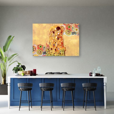 Obraz na płótnie, Gustav Klimt Spełnienie Kobieta Abstrakcja - 60x40