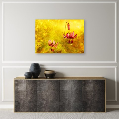 Obraz na płótnie, Zwiędłe tulipany kwiaty - 60x40