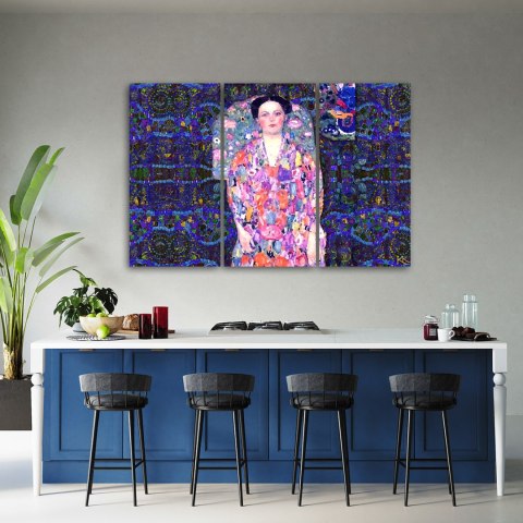 Obraz trzyczęściowy na płótnie, Portret Eugenia Primaves - 150x100