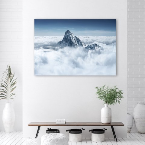 Obraz na płótnie, Alpy ponad chmurami - 90x60