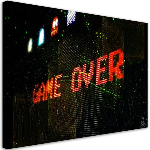 Obraz na płótnie, Game Over dla gracza - 60x40
