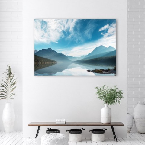 Obraz, Jezioro na tle gór - 100x70