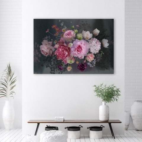 Obraz na płótnie, Bukiet kwiatów vintage - 60x40