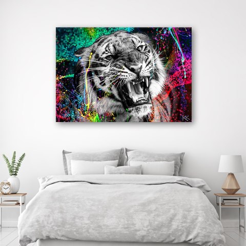 Obraz na płótnie, Tygrys zwierze natura - 100x70