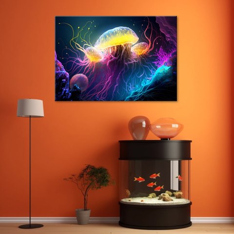 Obraz, Meduza pod wodą - 100x70