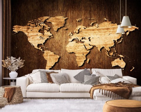 Fototapeta, Mapa świata - 300x210
