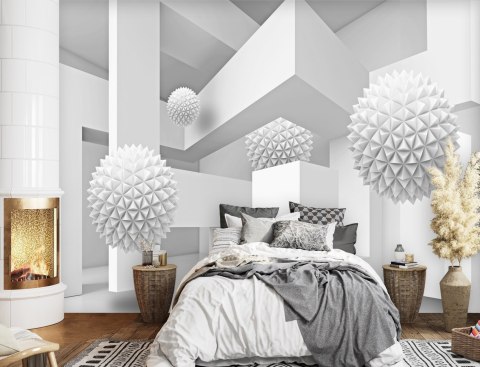 Fototapeta, Geometryczna abstrakcja 3D - 200x140
