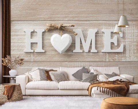 Fototapeta, Napis Home 3D - 150x105