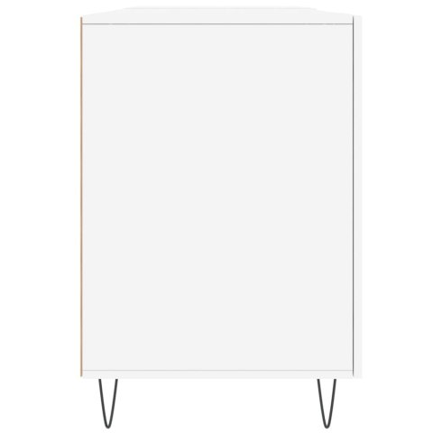 Biurko, białe, 140x50x75 cm, materiał drewnopochodny