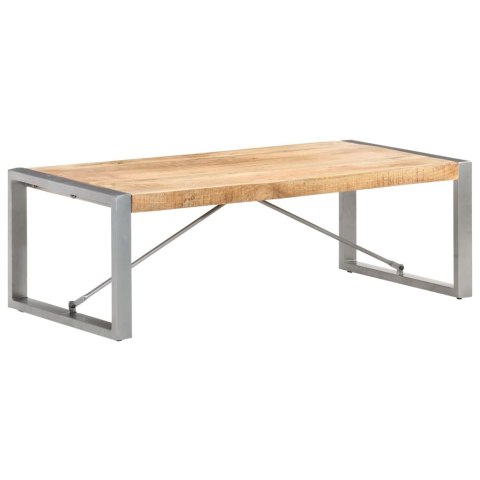 Stolik kawowy, 120 x 60 x 40 cm, surowe drewno mango