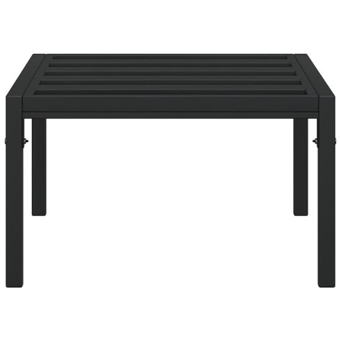 Ogrodowy stolik kawowy, czarny, 60x60x35 cm, stal