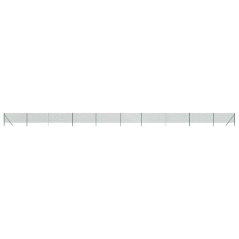 Ogrodzenie z siatki, zielone, 0,8x25 m