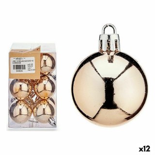 Zestaw bombek choinkowych Krist+ 00480-6 Brąz PVC Ø 4 cm (12 Sztuk)