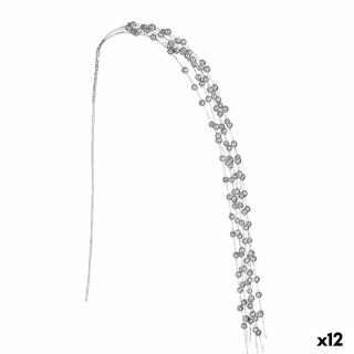 Gałąź Krist+ Srebrzysty Kulki 140 cm (12 Sztuk)