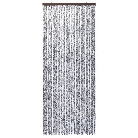 Zasłona przeciwko owadom, brąz i beż, 90x220 cm, szenil