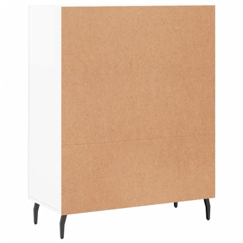 Szafka, biała, połysk, 69,5x34x90 cm, materiał drewnopochodny