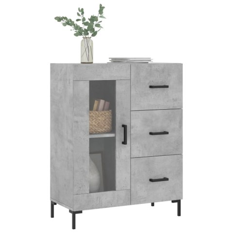 Szafka, szarość betonu, 69,5x34x90 cm, materiał drewnopochodny