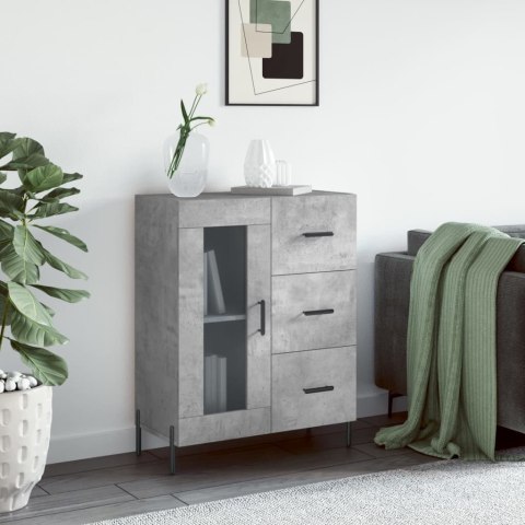 Szafka, szarość betonu, 69,5x34x90 cm, materiał drewnopochodny
