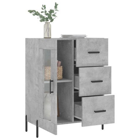 Szafka, szarość betonu, 69,5x34x90 cm, materiał drewnopochodny