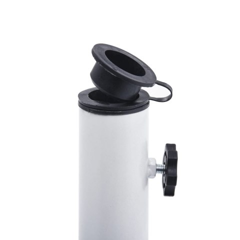 Podstawa pod parasol, biała, 12 kg, 48 cm, żeliwo