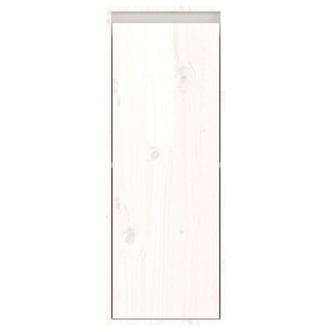 Szafka ścienna, biała, 30x30x80 cm, lite drewno sosnowe