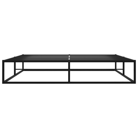 Rama łóżka, czarna, metalowa, 160x200 cm