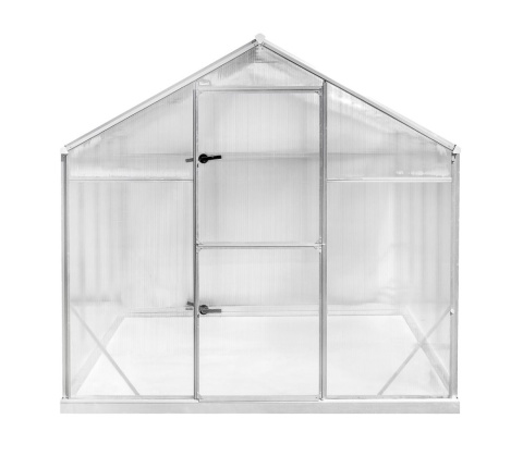 Szklarnia Sanus L-7 wymiar 2,2x2,9m H=2,15m 6,4m2 poliwęglan 6mm