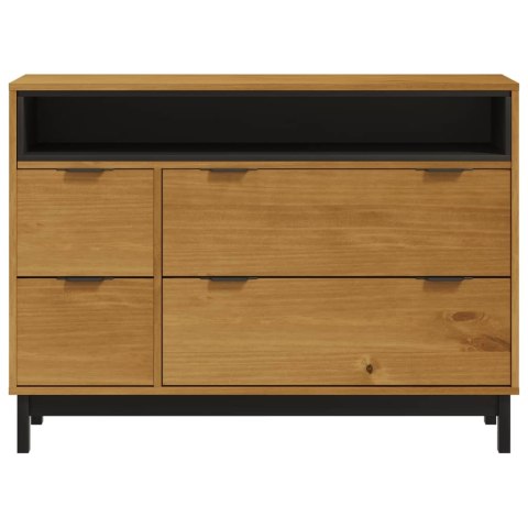 Komoda FLAM, 110x40x80 cm, lite drewno sosnowe
