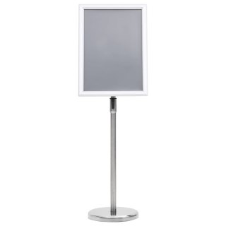Stojak na plakat A3, srebrny, stop aluminium