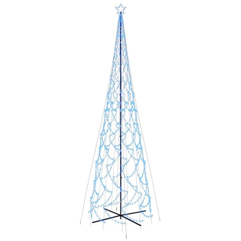 Choinka stożkowa, 3000 niebieskich diod LED, 230x800 cm