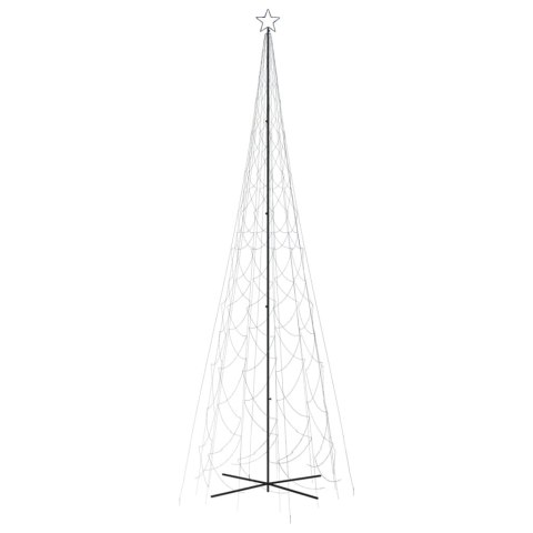 Choinka stożkowa, 3000 niebieskich diod LED, 230x800 cm