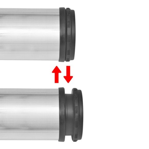 4 Nogi do stołu z regulacją wysokości 1100 mm Nikiel Matowy