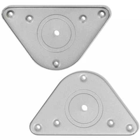 4 Nogi do stołu z regulacją wysokości 1100 mm Nikiel Matowy