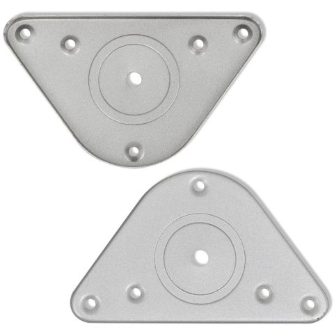 4 Nogi do stołu z regulacją wysokości 870 mm Nikiel Matowy