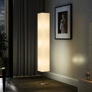 Lampa podłogowa ze stalową podstawą, 170 cm, beżowa