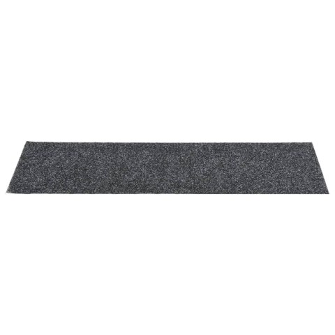 Samoprzylepne nakładki na schody, 15 szt., 76x20 cm, szare
