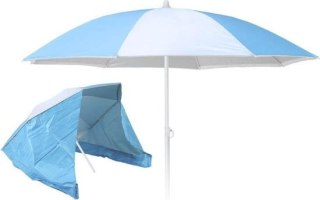 Parasol plażowy z bocznymi ścianami 150cm niebieski