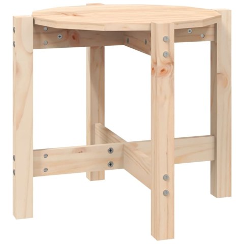 Stolik kawowy, Ø 52,5x45 cm, lite drewno sosnowe