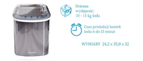 KOSTKARKA NOWY MODEL MASZYNA DO KOSTEK LODU GRAFITOWA KOSTKI LODU