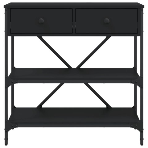 Stolik konsolowy, czarny, 75x34,5x75 cm