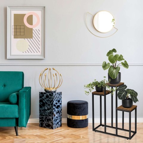 Kwietnik metalowy loft AGRAS stojak na kwiaty