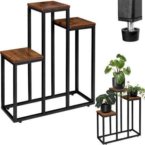 Kwietnik metalowy loft AGRAS stojak na kwiaty