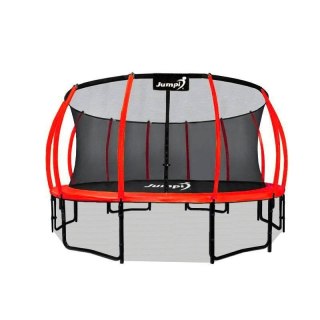 Trampolina Ogrodowa Jumpi 487cm/16FT Maxy Comfort Plus Czerwona Z Wewnętrzną Siatką