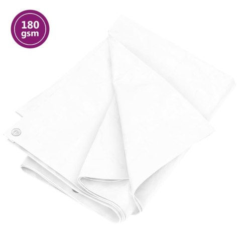 Plandeka, 180 g/m², 6x6 m, biała, HDPE