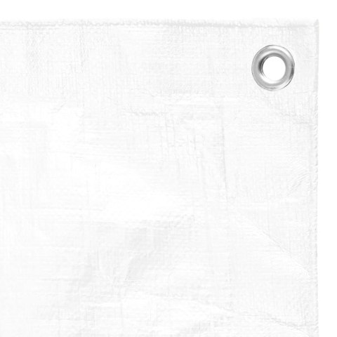 Plandeka, 180 g/m², 6x6 m, biała, HDPE