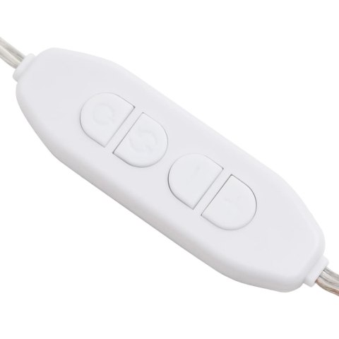 Lustro ścienne z lampkami LED, kwadratowe, szklane